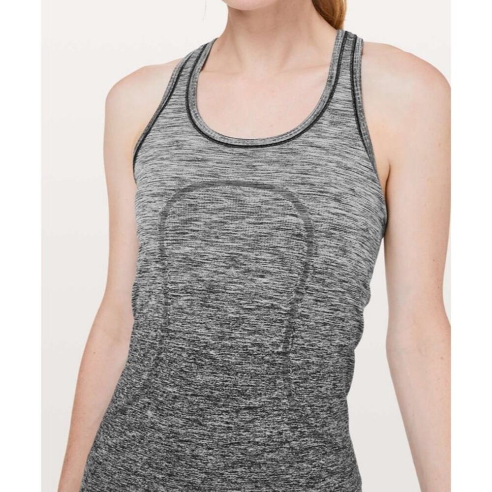Lululemon Swiftly Tank Gray Ombre Womens Size 6
